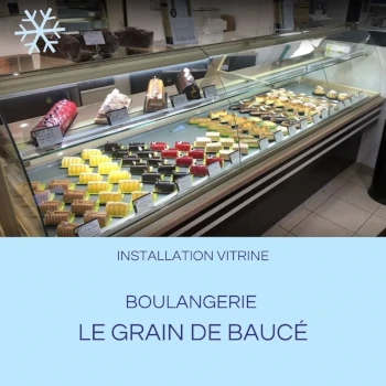 Installation vitrine boulangerie